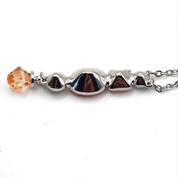 New Gumdrop Swarovski Crystals adjustable necklace - Picture 8 of 11